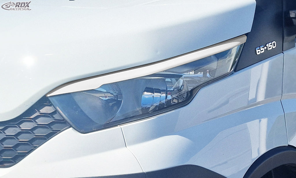 RDX Scheinwerferblenden für IVECO Daily (2014-heute) weiß glänzend Böser Blick