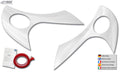 RDX Scheinwerferblenden für FIAT Ducato & CITROEN Jumper & PEUGEOT Boxer (2006-2014) & RAM ProMaster (2013+) weiß glänzend Böser Blick