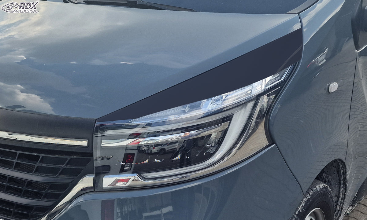 RDX Scheinwerferblenden für RENAULT Trafic (2019-2021) LED-Scheinwerfer Böser Blick