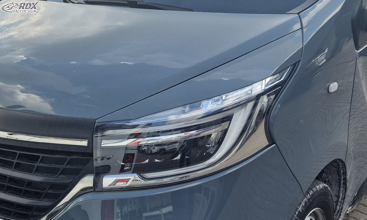 RDX Scheinwerferblenden für RENAULT Trafic (2019-2021) LED-Scheinwerfer Böser Blick