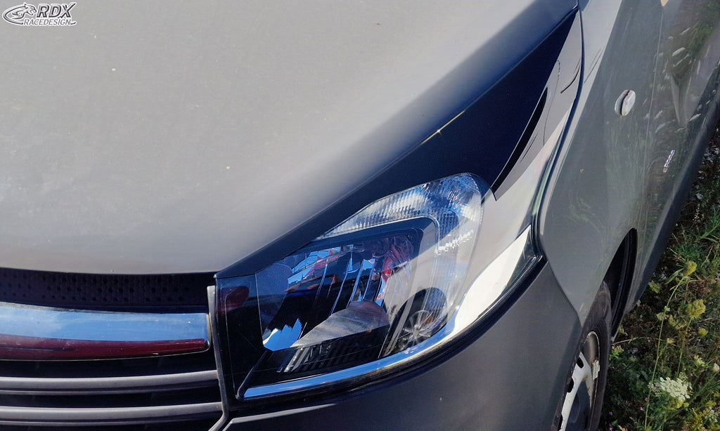 RDX Scheinwerferblenden für OPEL Vivaro (2014-2019) schwarz glänzend Böser Blick