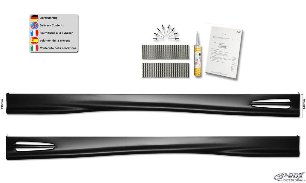 RDX Seitenschweller für VOLVO V60/S60 2010-2013 "GT4"
