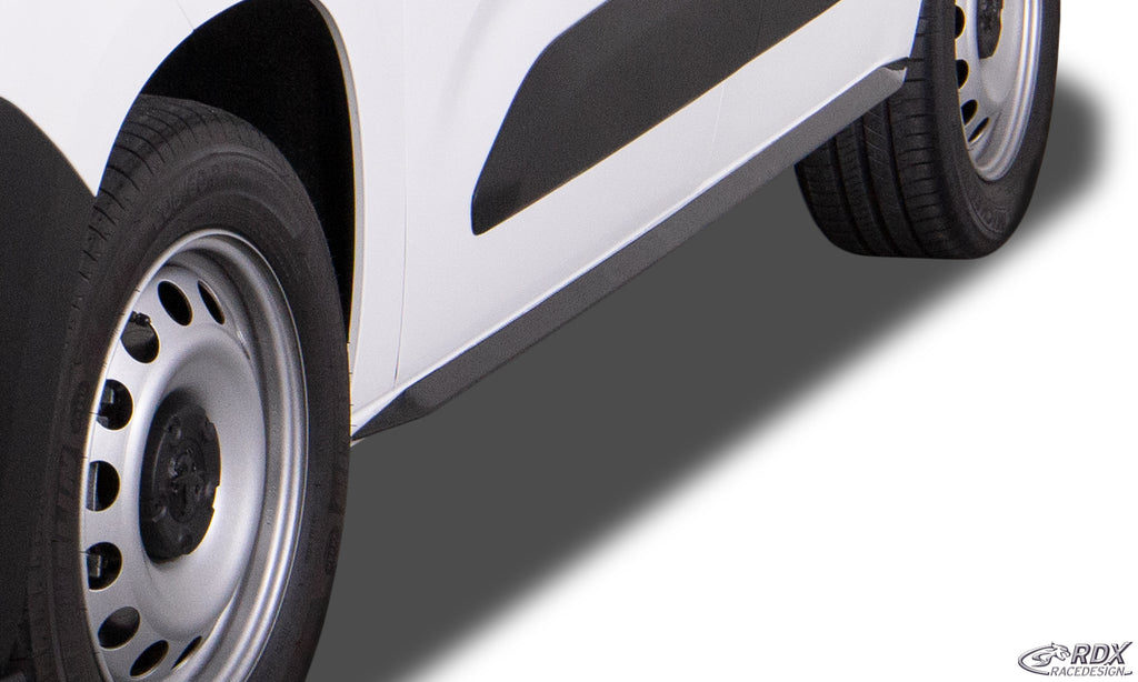 RDX Seitenschweller für CITROEN Berlingo, PEUGEOT Partner & Rifter, OPEL Combo, TOYOTA ProAce City (Typ E, 2018+) "Slim"