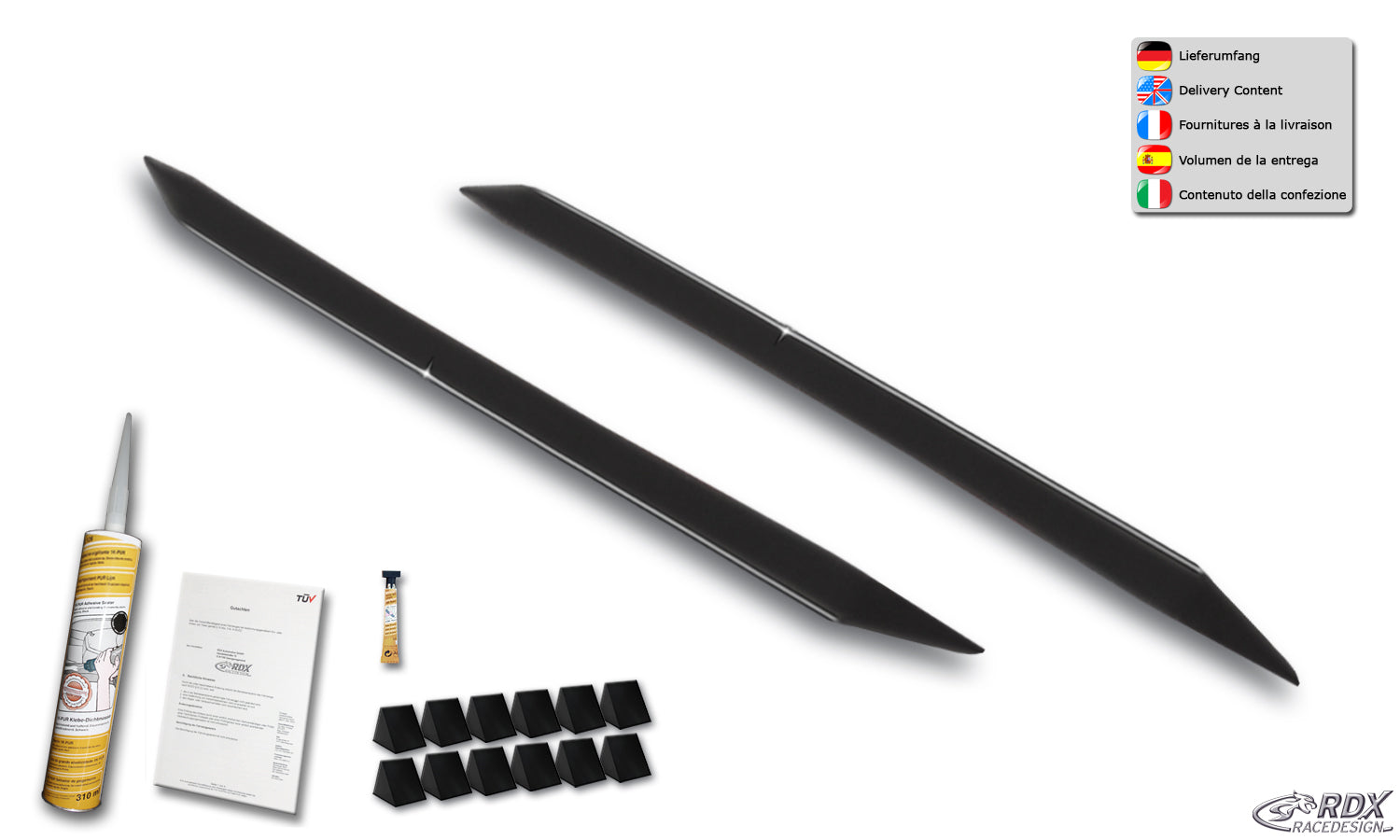 RDX Seitenschweller für TOYOTA Yaris P9 / XP9 / XP9F (2005-2011) "Slim"