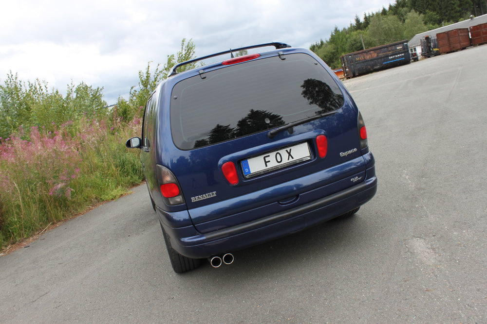 Fox passend fürRenault Espace III Endschalldämpfer - 2x80 Typ 12