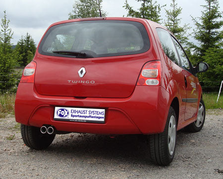 Fox passend für Renault Twingo CNO Endschalldämpfer - 2x70 Typ 13