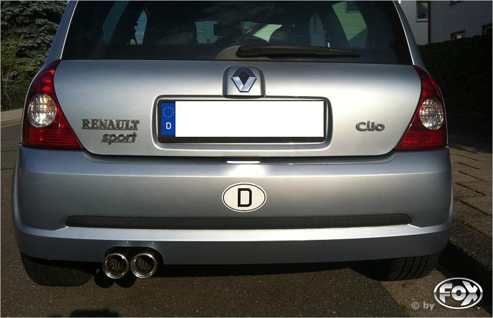 Fox passend fürRenault Clio II B Endschalldämpfer - 2x80 Typ 13