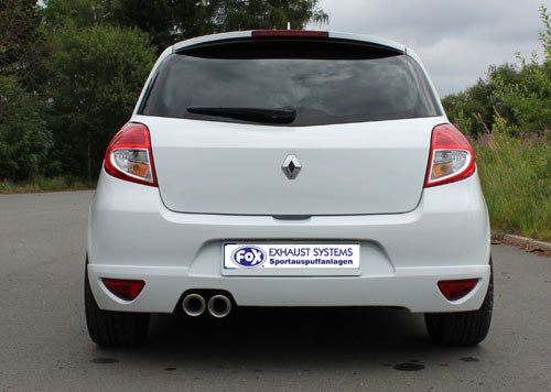Fox passend fürRenault Clio III GT Endschalldämpfer - 2x90 Typ 17