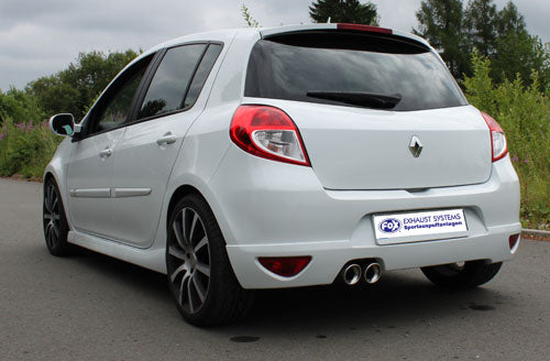 Fox passend für Renault Clio III GT Endschalldämpfer - 2x90 Typ 17