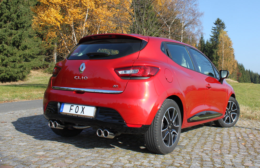 Fox passend fürRenault Clio IV Endschalldämpfer Ausgang rechts/links - 2x76 Typ 16 rechts/links