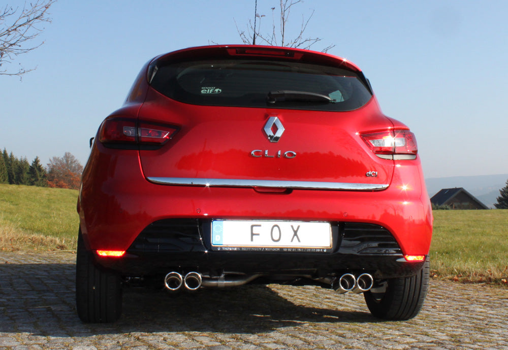 Fox passend fürRenault Clio IV Endschalldämpfer Ausgang rechts/links - 2x76 Typ 16 rechts/links
