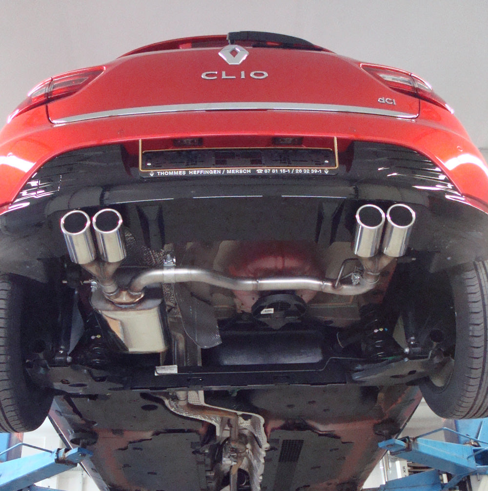 Fox passend fürRenault Clio IV Endschalldämpfer Ausgang rechts/links - 2x76 Typ 16 rechts/links