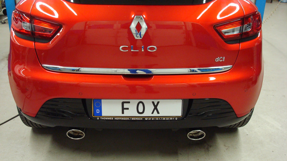 Fox passend fürRenault Clio IV Endschalldämpfer Ausgang rechts/links - 115x85 Typ 32 rechts/links
