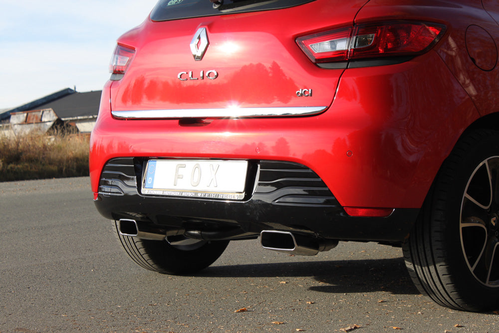 Fox passend fürRenault Clio IV Endschalldämpfer Ausgang rechts/links - 145x65 Typ 59 rechts/links
