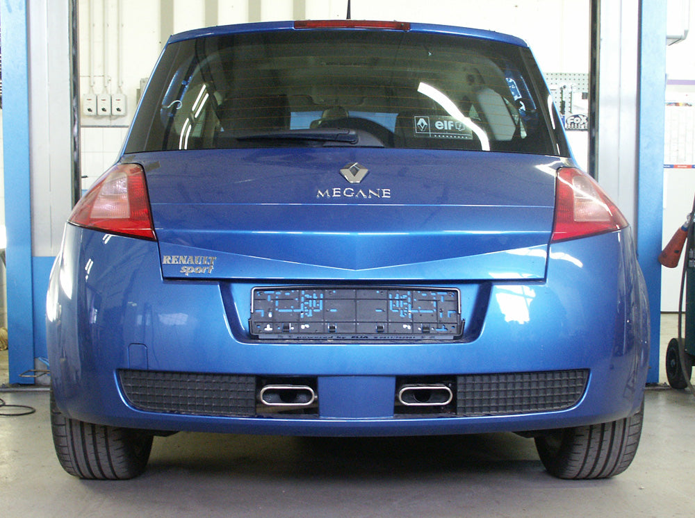 Fox passend fürRenault Megane II Sport Endschalldämpfer Ausgang mittig - 2x130x50 Typ 52