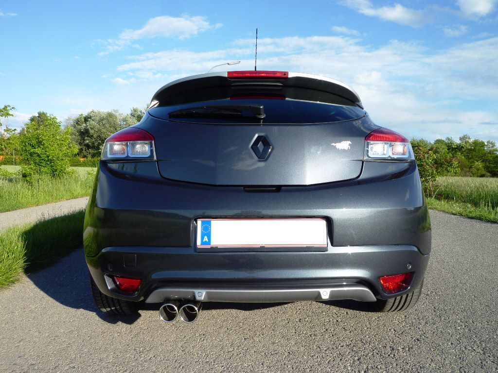 Fox passend fürRenault Megane III Schrägheck/ Coupe Endschalldämpfer - 2x80 Typ 12