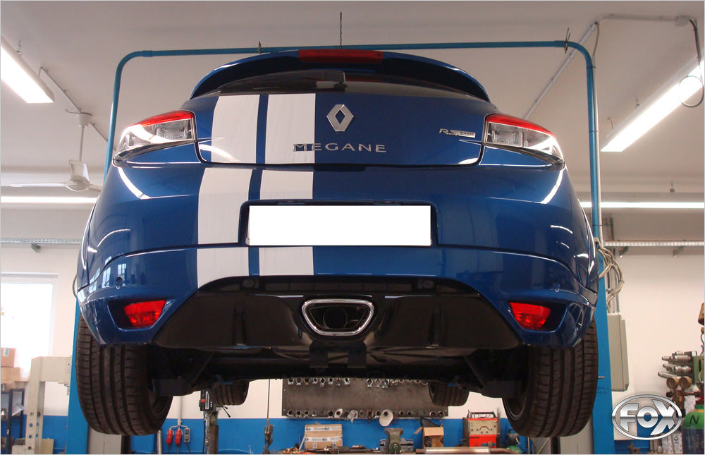 Fox passend für Renault Megane III Coupe Endschalldämpfer - 1x70 Typ 10 nicht sichtbar