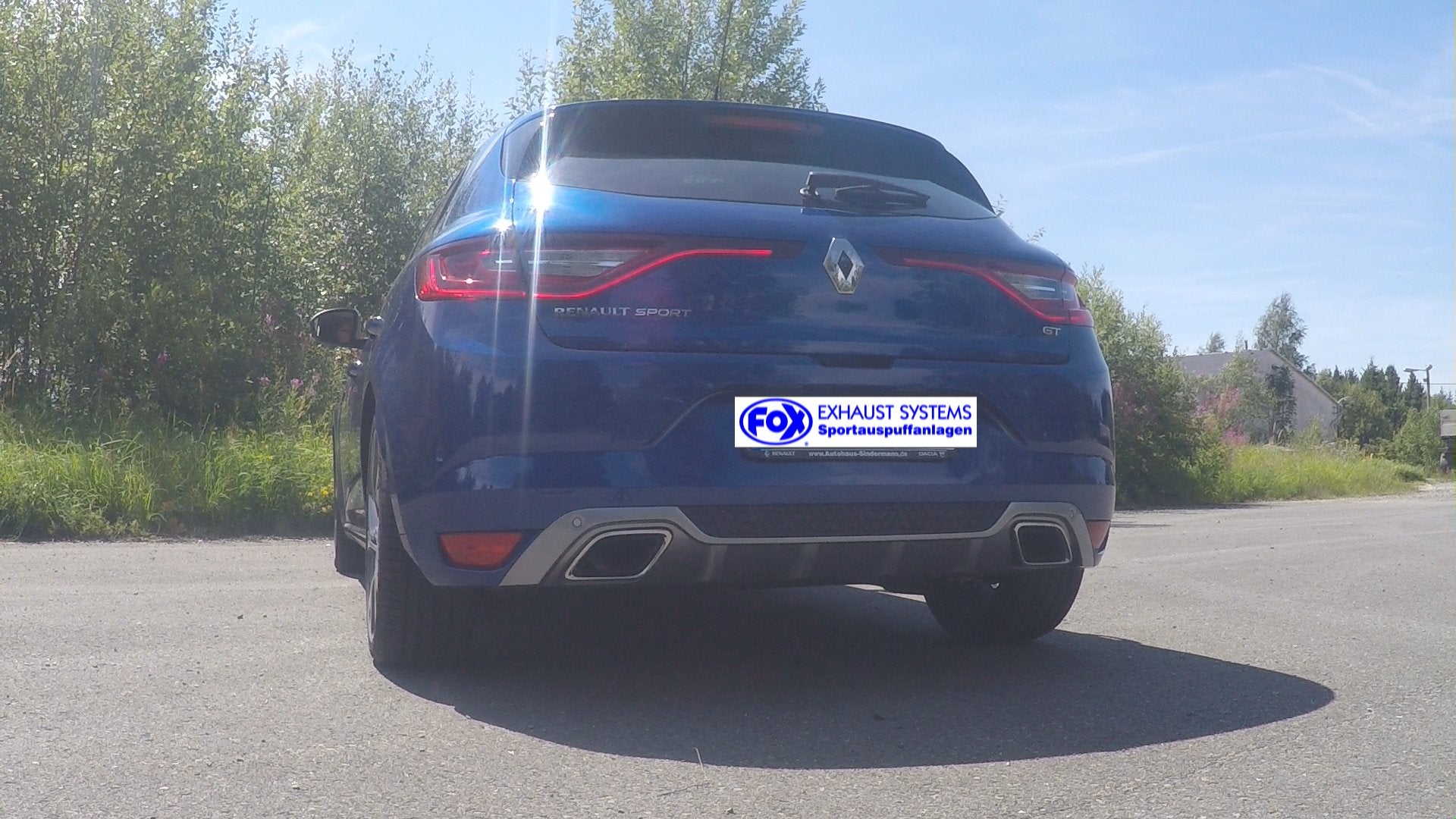 Fox passend fürRenault Megane IV GT Endschalldämpfer - 1x50 Typ 10 nicht sichtbar rechts/links