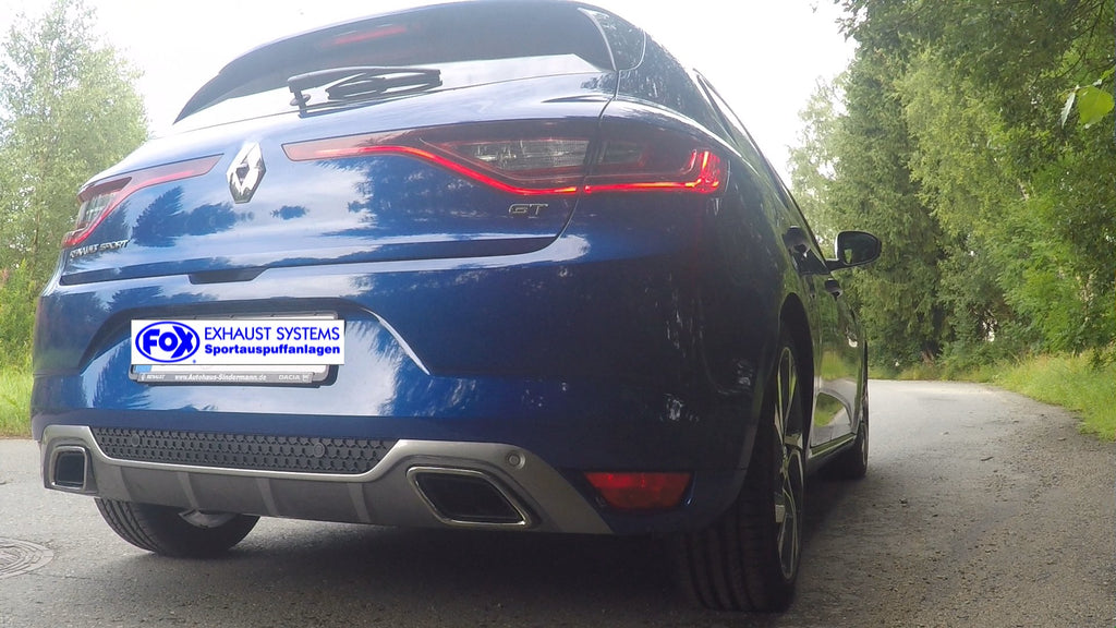 Fox passend fürRenault Megane IV GT End- und Vorschalldämpfer - 1x50 Typ 10 nicht sichtbar rechts/links