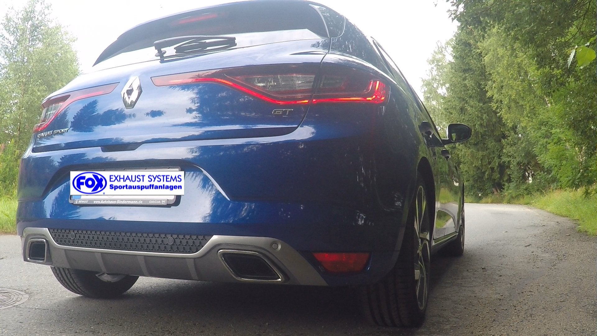Fox passend fürRenault Megane IV GT End- und Vorschalldämpfer - 1x50 Typ 10 nicht sichtbar rechts/links