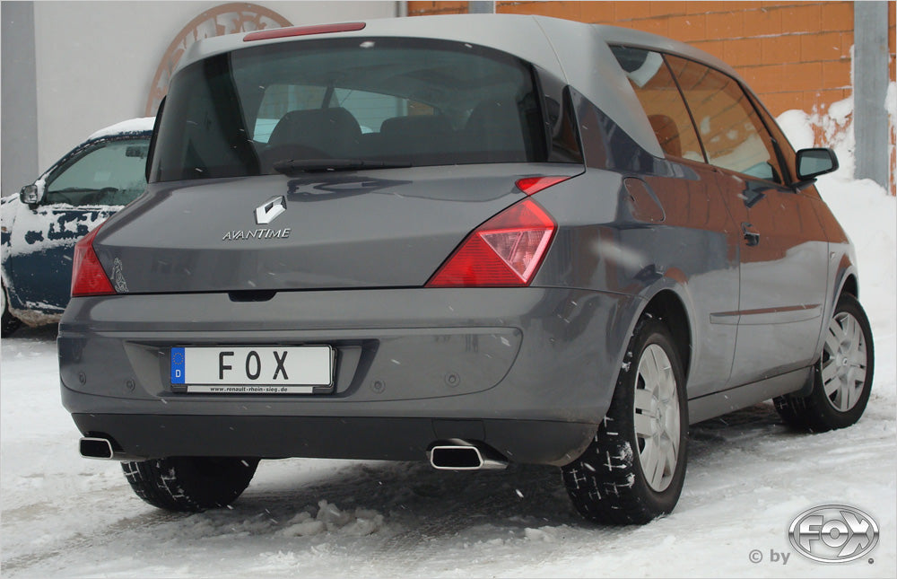 Fox passend fürRenault Avantime Endschalldämpfer quer Ausgang rechts/links - 145x65 Typ 59 rechts/links