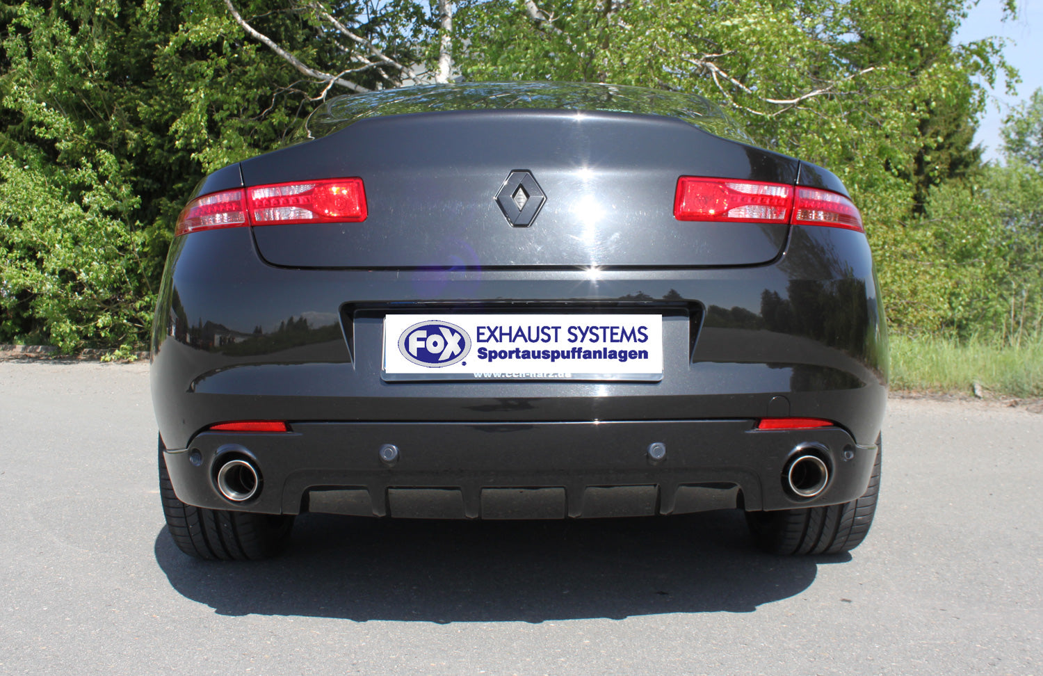 Fox passend fürRenault Laguna III Coupe Endschalldämpfer Ausgang rechts/links - 1x90 Typ 25 rechts/links