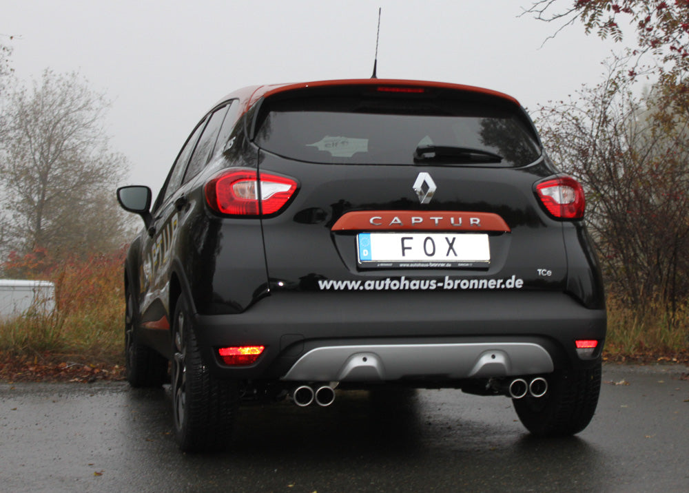 Fox passend fürRenault Captur Endschalldämpfer Ausgang rechts/links - 2x76 Typ 16 rechts/links