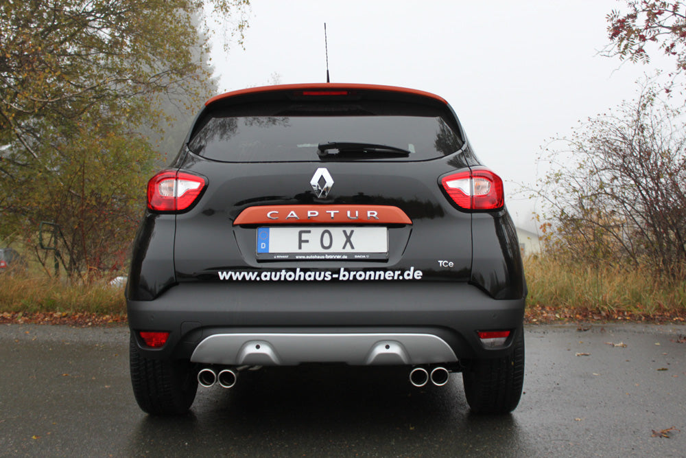 Fox passend fürRenault Captur Endschalldämpfer Ausgang rechts/links - 2x76 Typ 16 rechts/links