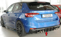 Fox passend für Skoda Fabia PJ - Rieger Heckeinsatz ABS matt für Sportendrohre li. u. re., (4x90mm ø), ABS, für Fzg. ohne Anhängekupplung, inkl. Montagezubehör, Gutachten - Lackierung erforderlich