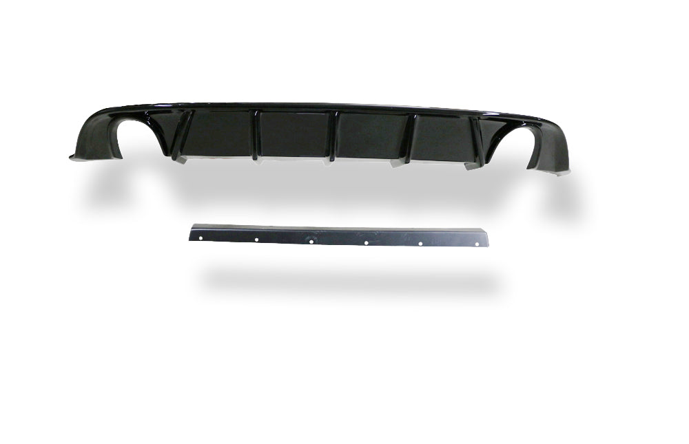 Fox passend fürVW Golf VII Facelift Einzelradaufhängung - Einsatz schwarz Endschalldämpfer rechts/links - 1x100 Typ 16 rechts/links inkl. Heckeinsatz schwarz lackiert