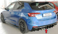 Fox passend für Skoda Fabia PJ - Rieger Heckeinsatz ABS glänzend für Sportendrohre li. u. re., (4x90mm ø), ABS, für Fzg. ohne Anhängekupplung, inkl. Montagezubehör, Gutachten
