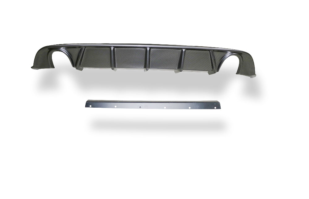 Fox passend fürVW Golf VII Facelift starre Hinterachse - Einsatz carbon Endschalldämpfer rechts/links - 1x100 Typ 16 rechts/links inkl. Heckeinsatz Carbon-Look