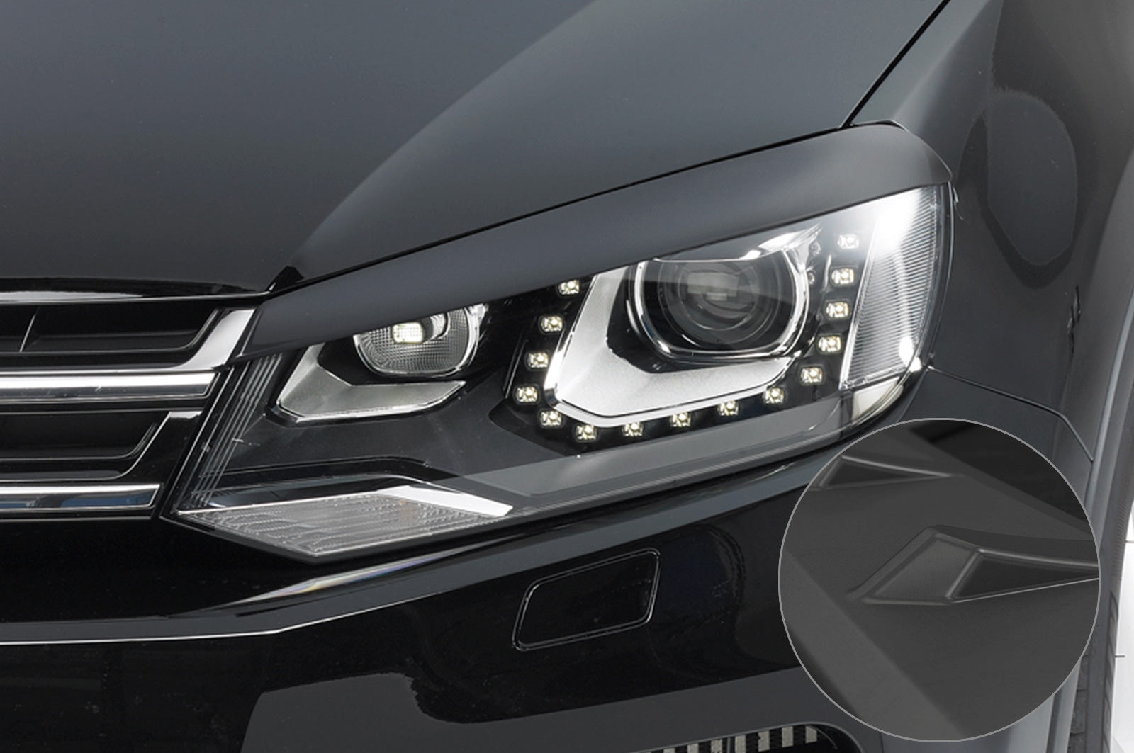 CSR Scheinwerferblenden für VW Touareg II (Typ 7P) SB085