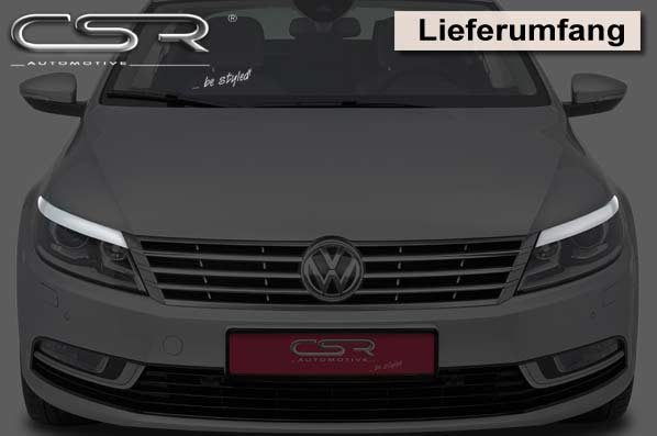 CSR Scheinwerferblenden für VW CC (Typ 35) SB099-L Unlackiert roh (Lackierung erforderlich)