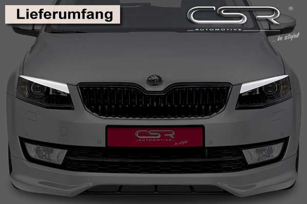 CSR Scheinwerferblenden Carbon Look für Skoda Octavia 3 Typ 5E SB197-C Carbon Look Hochglanz (keine Lackierung erforderlich)
