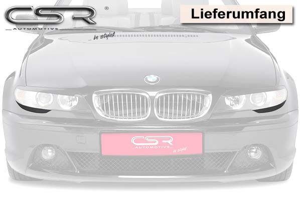 CSR Scheinwerferblenden für BMW 3er E46 SB213