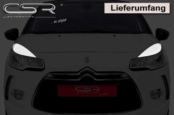 CSR Scheinwerferblenden für Citroen DS3 C3 SB228