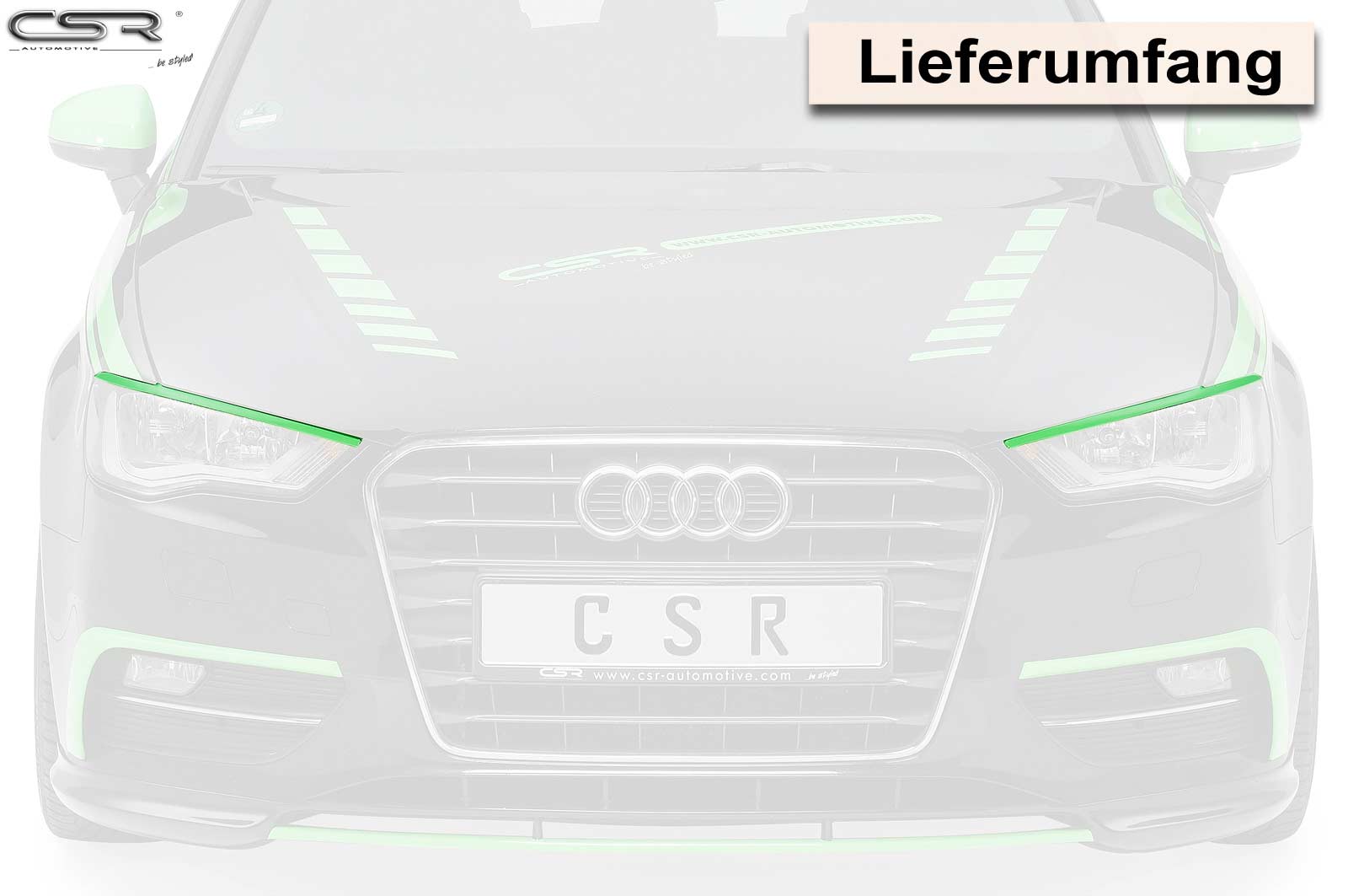 CSR Scheinwerferblenden für Audi A3 8V SB262
