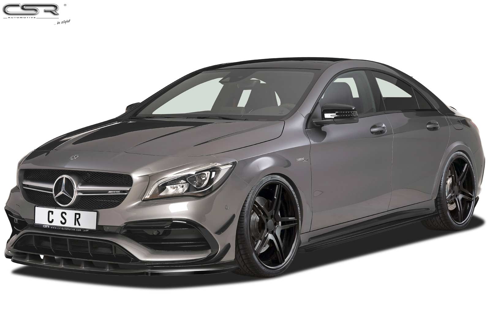 CSR Scheinwerferblenden für Mercedes-Benz CLA X117 / C117 SB283-L Unlackiert roh (Lackierung erforderlich)