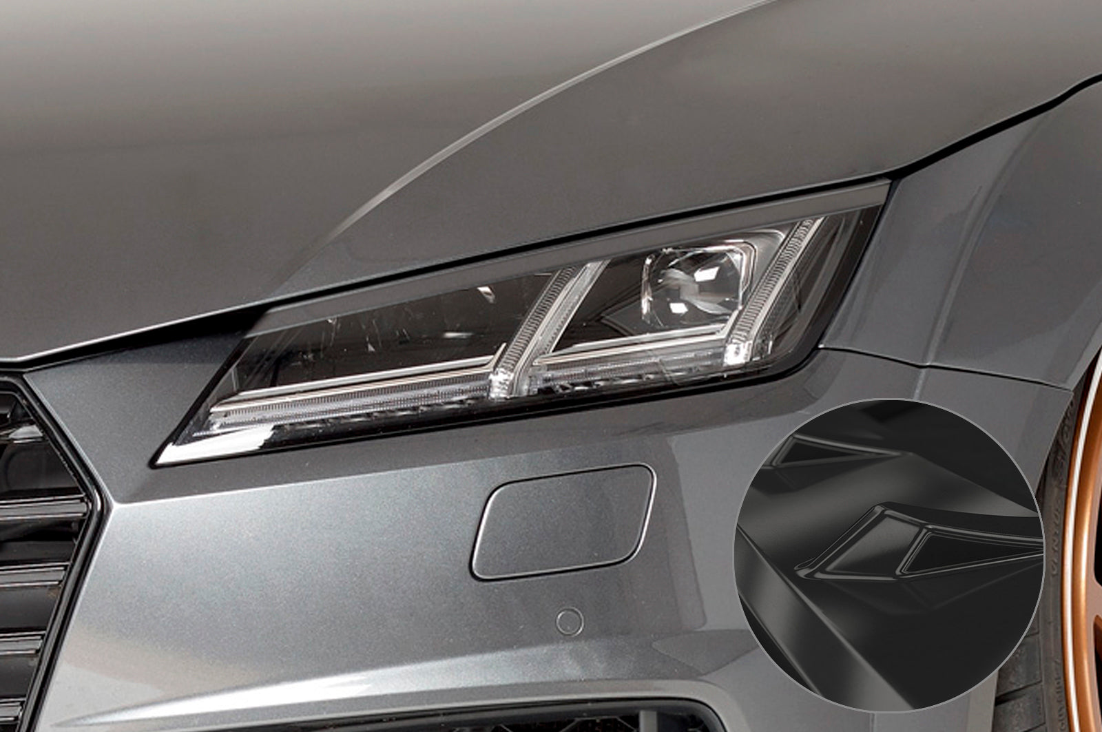 CSR Scheinwerferblenden für Audi TT FV/8S SB285-G Glossy schwarz Hochglanz (keine Lackierung erforderlich)