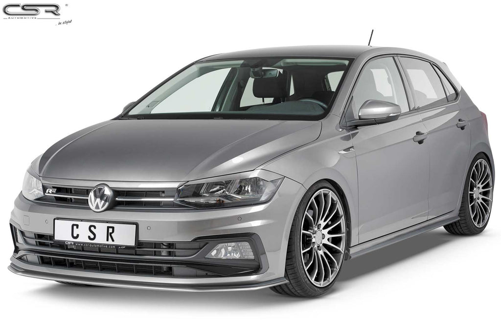 CSR Scheinwerferblenden für VW Polo VI (Typ AW) SB287-G Glossy schwarz Hochglanz (keine Lackierung erforderlich)