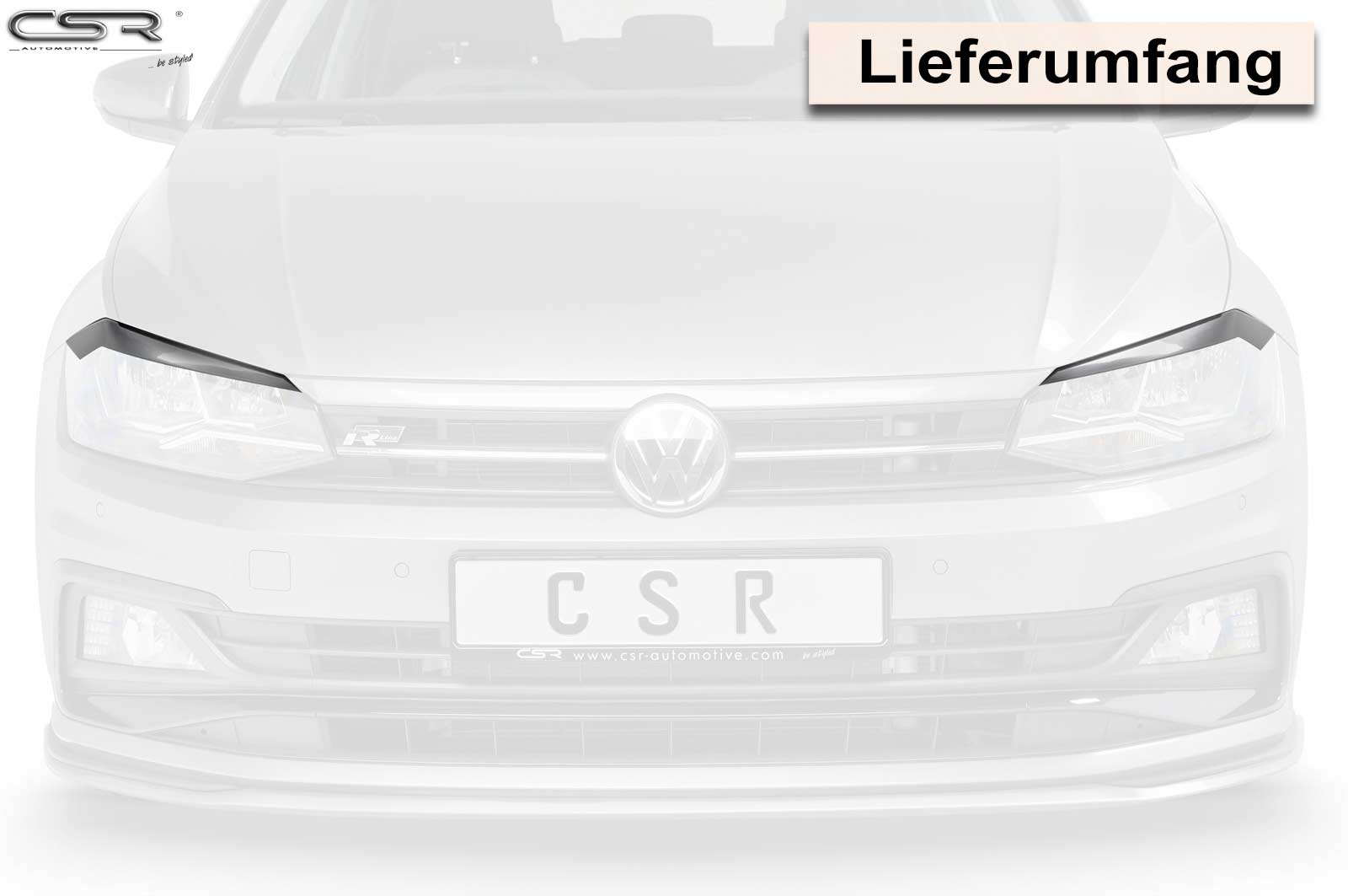 CSR Scheinwerferblenden für VW Polo VI (Typ AW) SB287