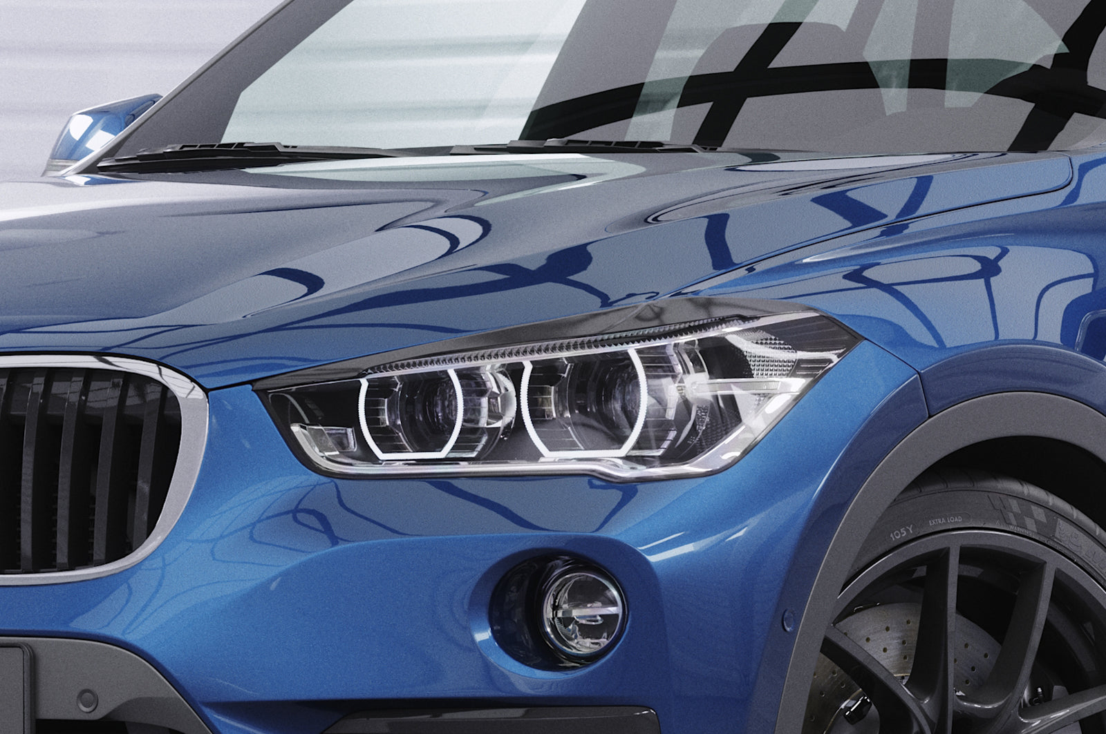 CSR Scheinwerferblenden für BMW X1 F48 SB288