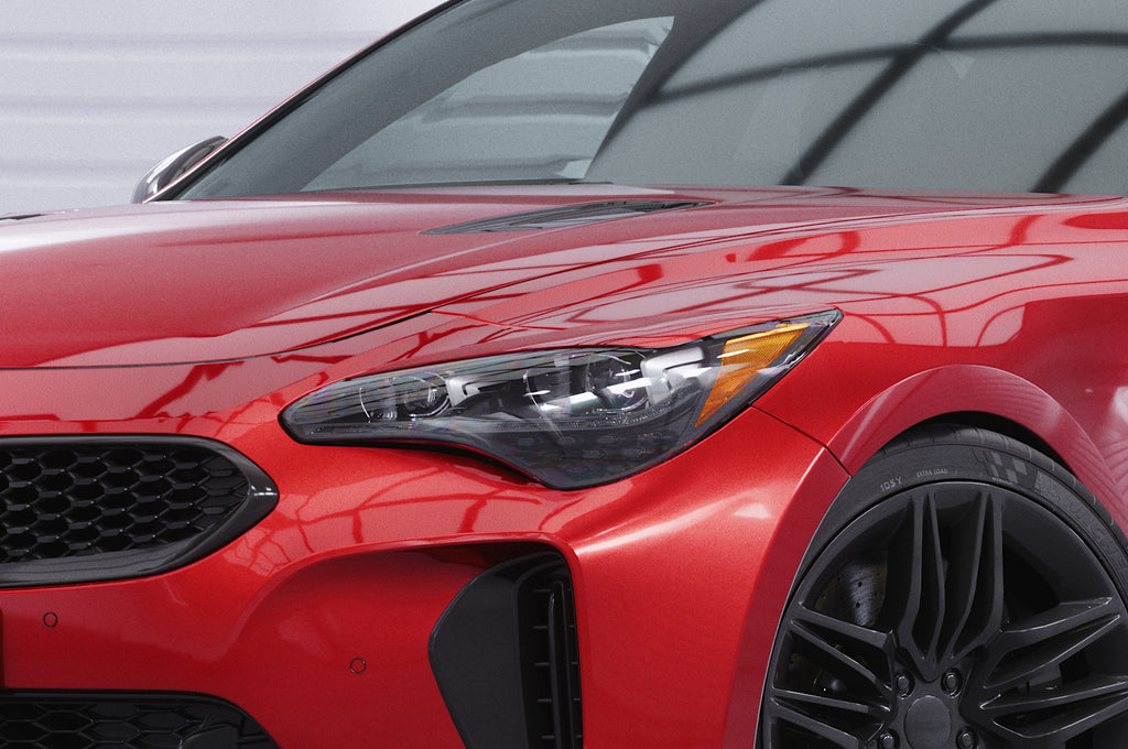 CSR Scheinwerferblenden für Kia Stinger SB296-G Glossy schwarz Hochglanz (keine Lackierung erforderlich)