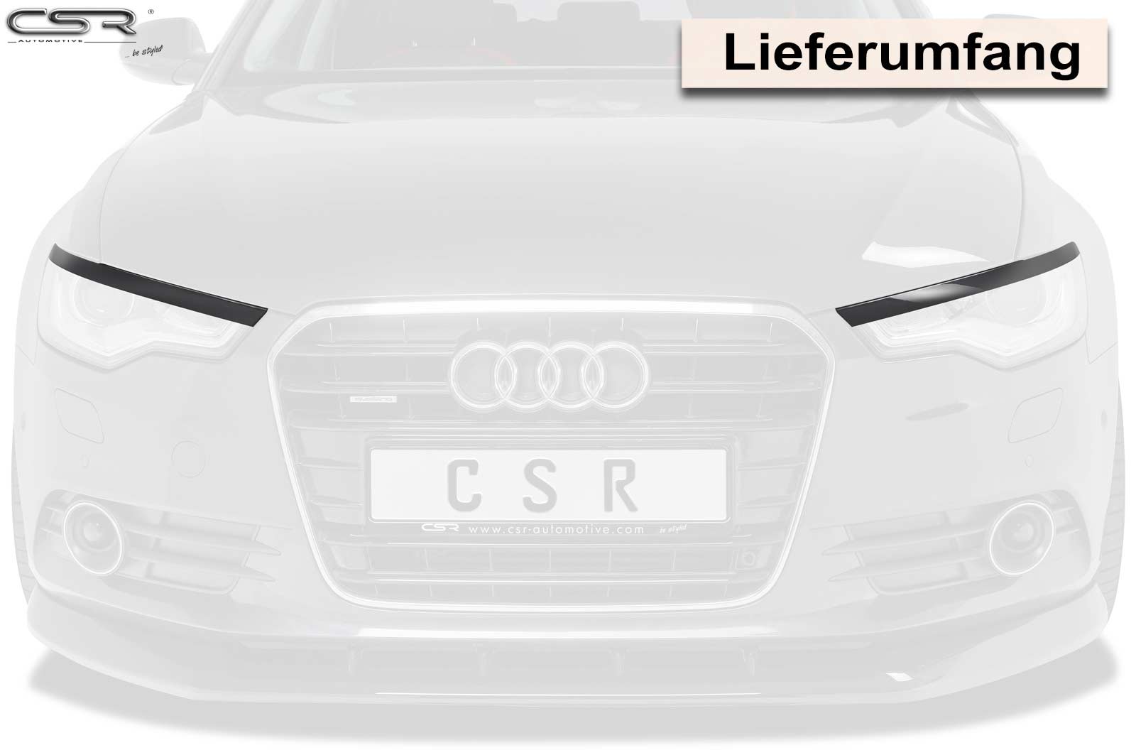 CSR Scheinwerferblenden für Audi A6 4G C7 Xenon SB299
