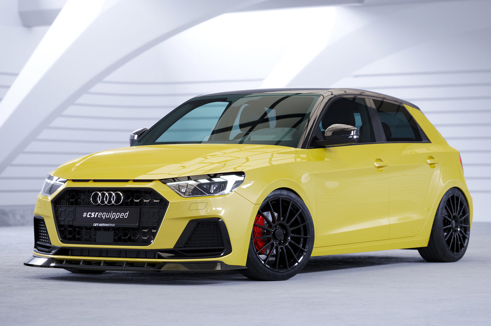CSR Scheinwerferblenden für Audi A1 (Typ GB) SB300-L Unlackiert roh (Lackierung erforderlich)