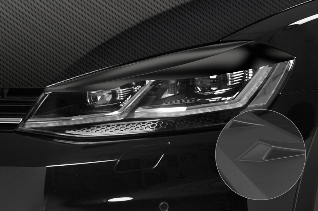 CSR Scheinwerferblenden für VW Golf 7 (Typ AU) SB301-L Unlackiert roh (Lackierung erforderlich)