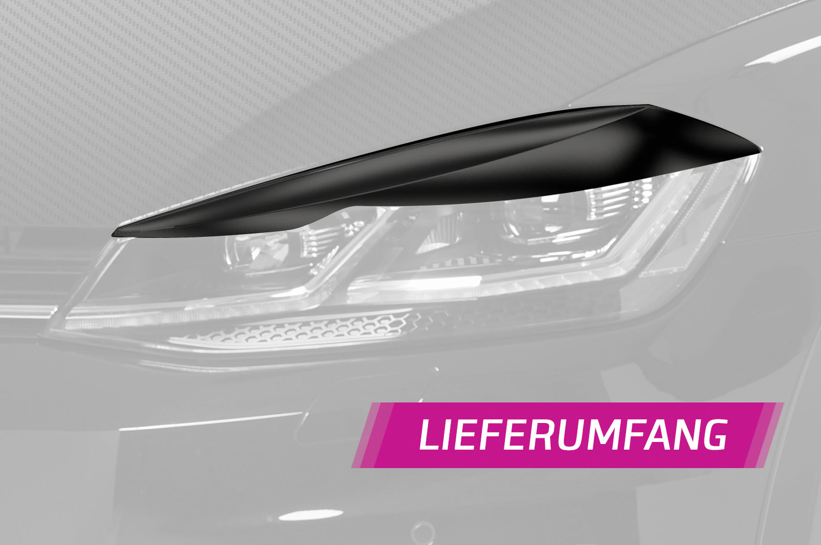 CSR Scheinwerferblenden für VW Golf 7 (Typ AU) SB301