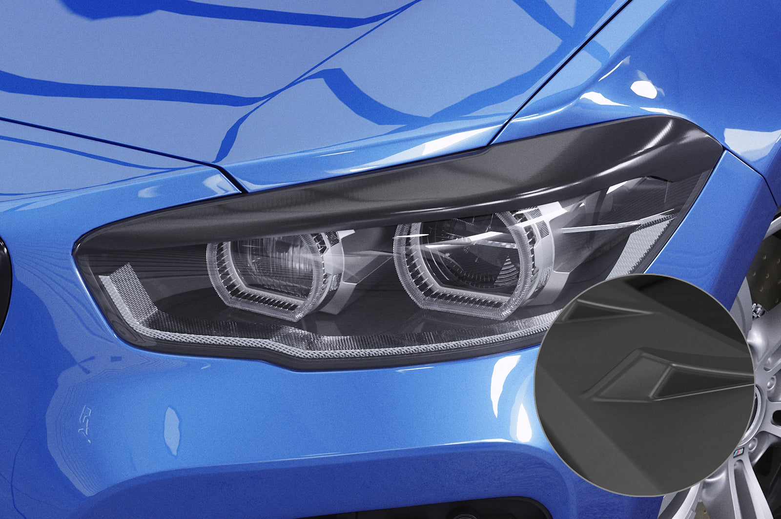 CSR Scheinwerferblenden für BMW 1er F20 / F21 SB306
