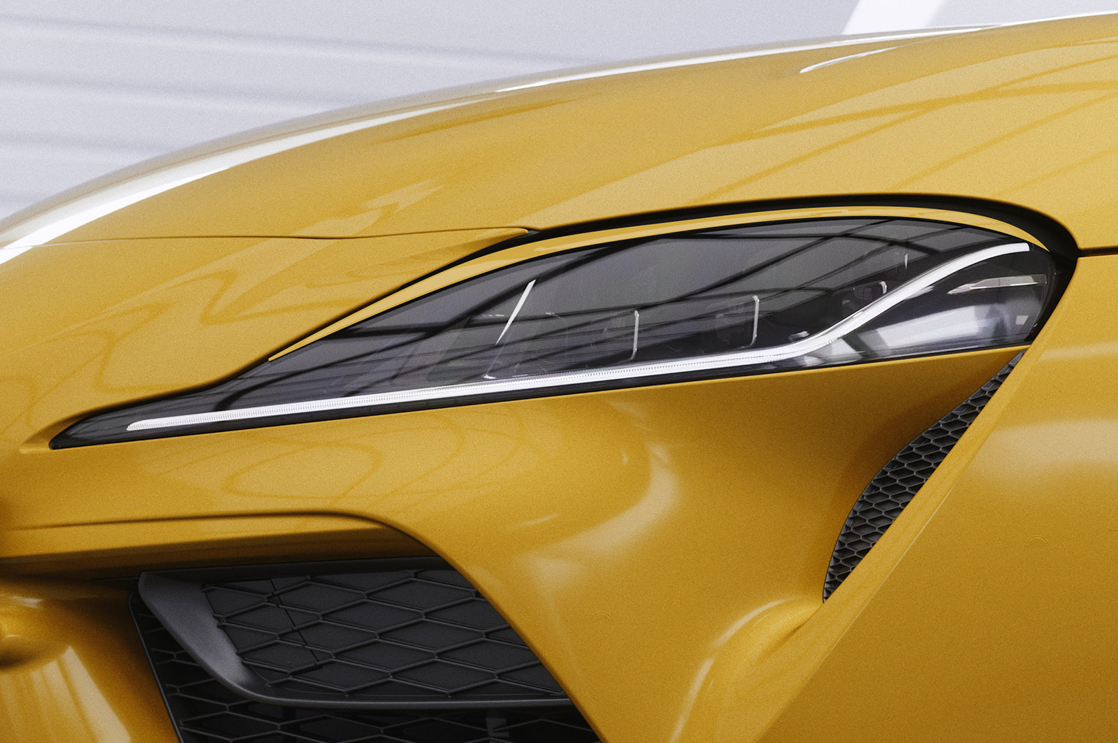 CSR Scheinwerferblenden für Toyota GR Supra (A90) SB313-L Unlackiert roh (Lackierung erforderlich)
